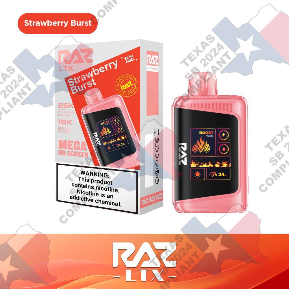 RAZ LTX 25000 Puffs 5pk - SB2024 Compliant